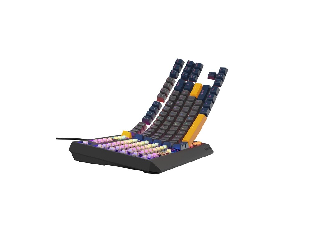 Клавиатура Genesis Gaming Keyboard Thor 230 TKL Naval Blue Negative US RGB Mechanical Outemu Panda 5