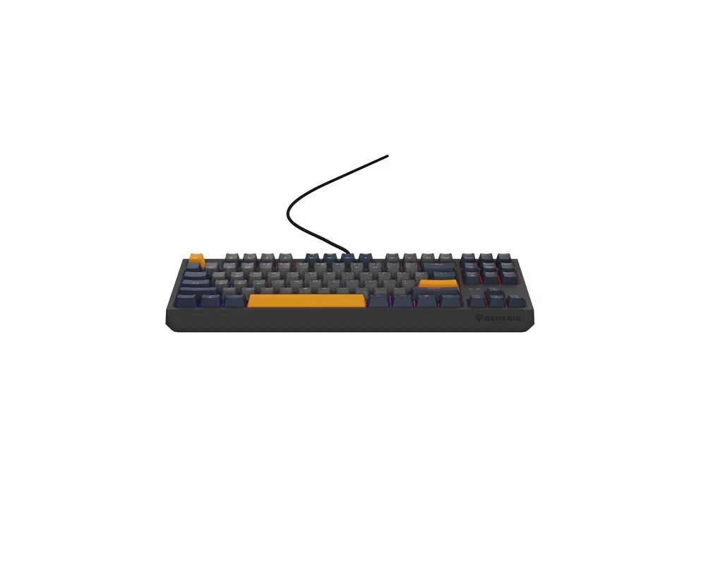 Клавиатура Genesis Gaming Keyboard Thor 230 TKL Naval Blue Negative US RGB Mechanical Outemu Panda 10