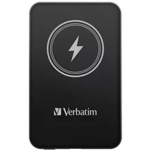  Verbatim MCP-5BK Power Pack 5000 mAh with UBS-C PD 20W / Magnetic Wireless Charging 15W Black 712473 32240 на топ цена - PIC.bg