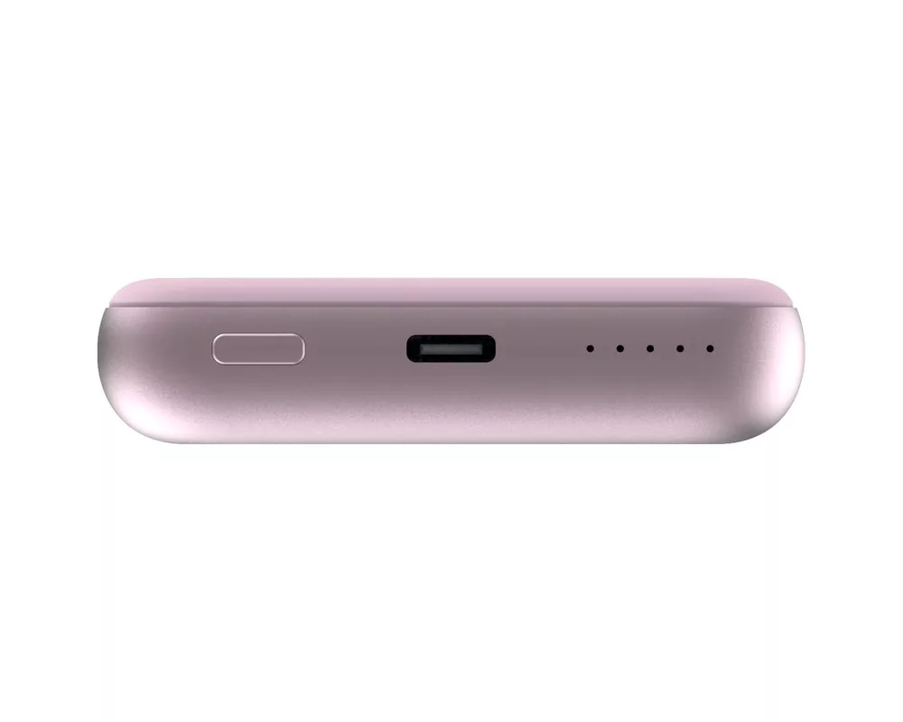 Външна батерия Verbatim MCP-10PK Power Pack 10000 mAh with UBS-C PD 20W / Magnetic Wireless Charging 15W Pink 3