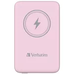 <span>Външна батерия</span> Verbatim MCP-10PK Power Pack 10000 mAh with UBS-C PD 20W / Magnetic Wireless Charging 15W Pink <span class='catalog-num-in-name'>32248</span> - 