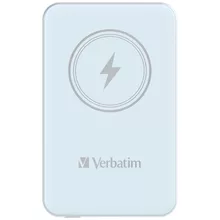  Verbatim MCP-5BE Power Pack 5000 mAh with UBS-C PD 20W / Magnetic Wireless Charging 15W Blue 712478 32242 на топ цена - PIC.bg