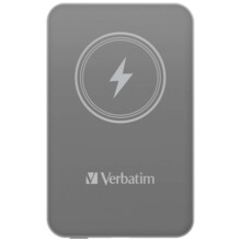  Verbatim MCP-5GY Power Pack 5000 mAh with UBS-C® PD 20W / Magnetic Wireless Charging 15W Grey 712479 32244 на топ цена - PIC.bg