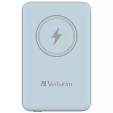  Verbatim MCP-10BE Power Pack 10000 mAh with UBS-C PD 20W / Magnetic Wireless Charging 15W Blue 712481 32247 на топ цена - PIC.bg