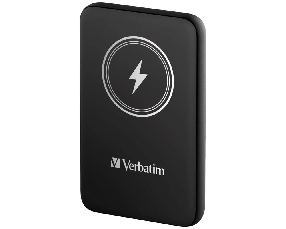Външна батерия Verbatim MCP-10BK Power Pack 10000 mAh with UBS-C® PD 20W / Magnetic Wireless Charging 15W Black 2