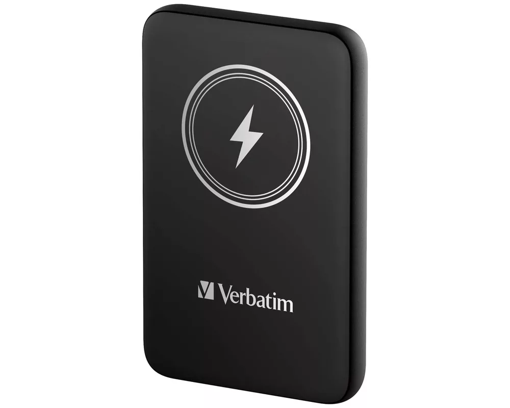 Външна батерия Verbatim MCP-10BK Power Pack 10000 mAh with UBS-C PD 20W / Magnetic Wireless Charging 15W Black 2