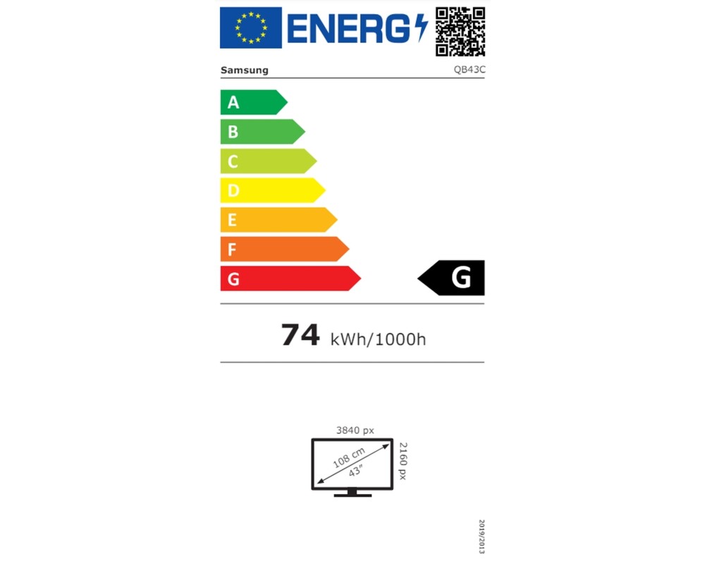 Широкоформатен дисплей SAMSUNG 43inch UHD 8