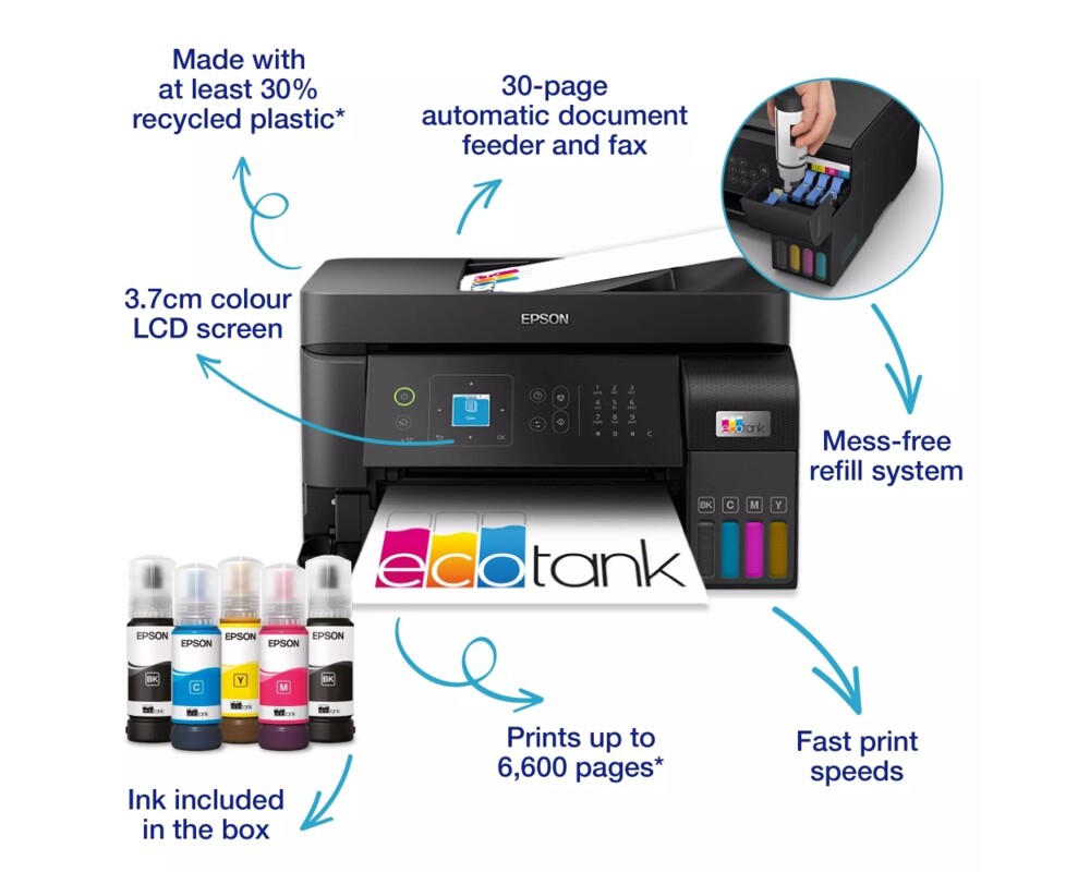 Мултифункционално у-во Epson EcoTank L5590 WiFi MFP 19