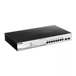 Switch (Комутатор) D-Link 10-Port Gigabit PoE+ Smart Switch inc. 2 SFP Ports POE budget 130W 2
