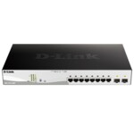 <span>Switch (Комутатор)</span> D-Link 10-Port Gigabit PoE+ Smart Switch inc. 2 SFP Ports POE budget 130W <span class='catalog-num-in-name'>DGS-1210-10MP</span> - 