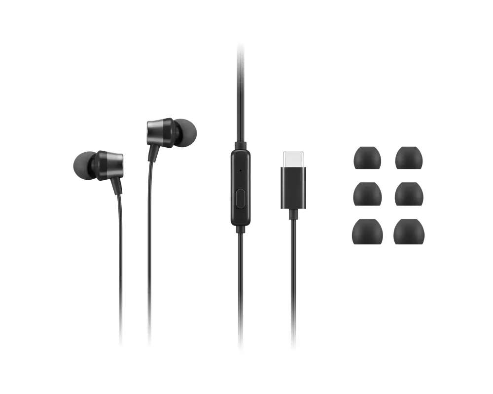 Слушалки Lenovo USB-C Wired In-Ear Headphones 2