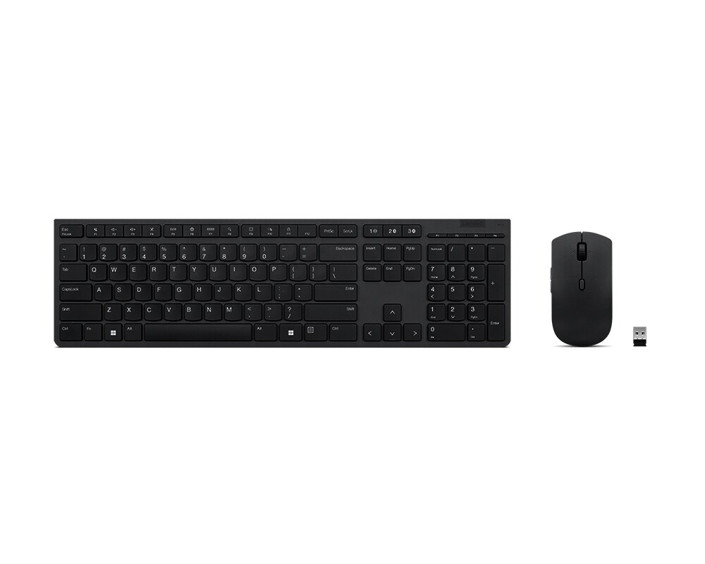 Клавиатура LENOVO Professional Wireless Rechargeable Combo Keyboard and Mouse US English & Euro 2