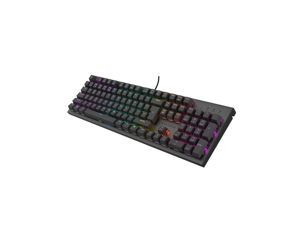 Клавиатура Genesis Mechanical Gaming Keyboard Thor 303 RGB Backlight Brown Switch US Layout Black 2