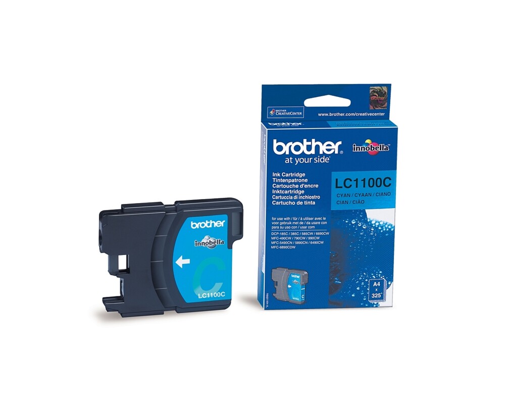 Мастило BROTHER LC-1100 ink cartridge cyan standard capacity 5.5ml 325 pages 1-pack