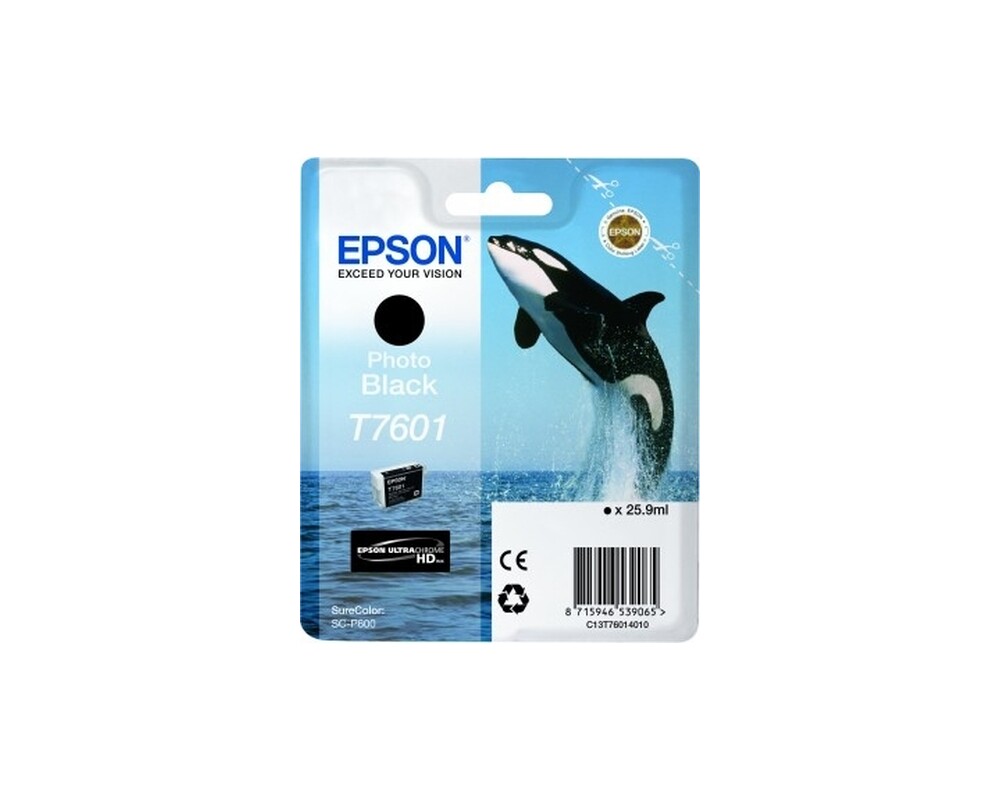 Мастило EPSON T7601 ink cartridge photo black high capacity 25 9ml 1-pack 2