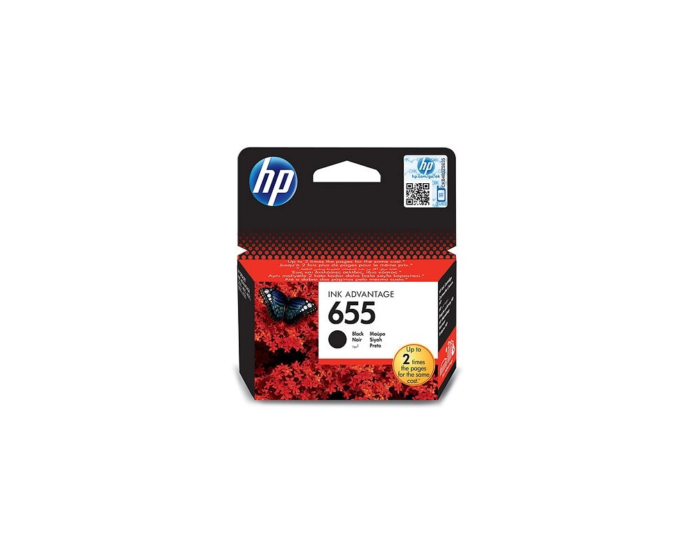Мастило HP 655 original Ink cartridge CZ109AE BHK black standard capacity 550 pages 1-pack 3