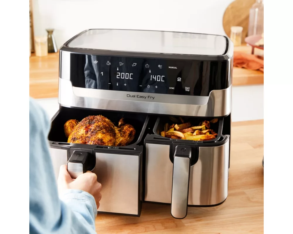 Уред за здравословно готвене Tefal EY905D10 DUAL EASY FRY & GRILL SS EU 3
