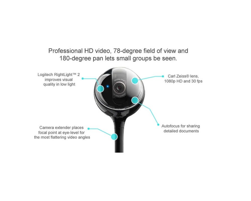 Видеоконферентна система LOGITECH BCC950 WEBCAM - EMEA 6