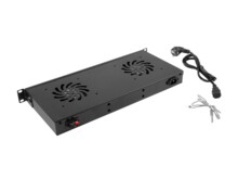 Lanberg 19&quot; fan unit / ventilation panel with lcd 2 fans + thermostat 757794 AK-1502-B на топ цена - PIC.bg