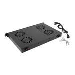 <span>Сървърен аксесоар</span> Lanberg 19" fan unit / ventilation panel with lcd 4 fans + thermostat <span class='catalog-num-in-name'>AK-1503-B</span> - 
