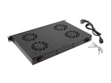  Lanberg 19&quot; fan unit / ventilation panel with lcd 4 fans + thermostat 757797 AK-1503-B на топ цена - PIC.bg