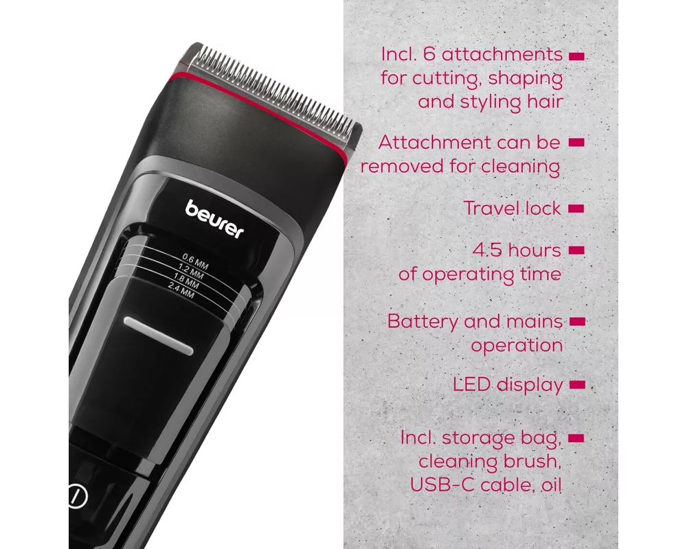 Тример Beurer MN5X hair clipper 9