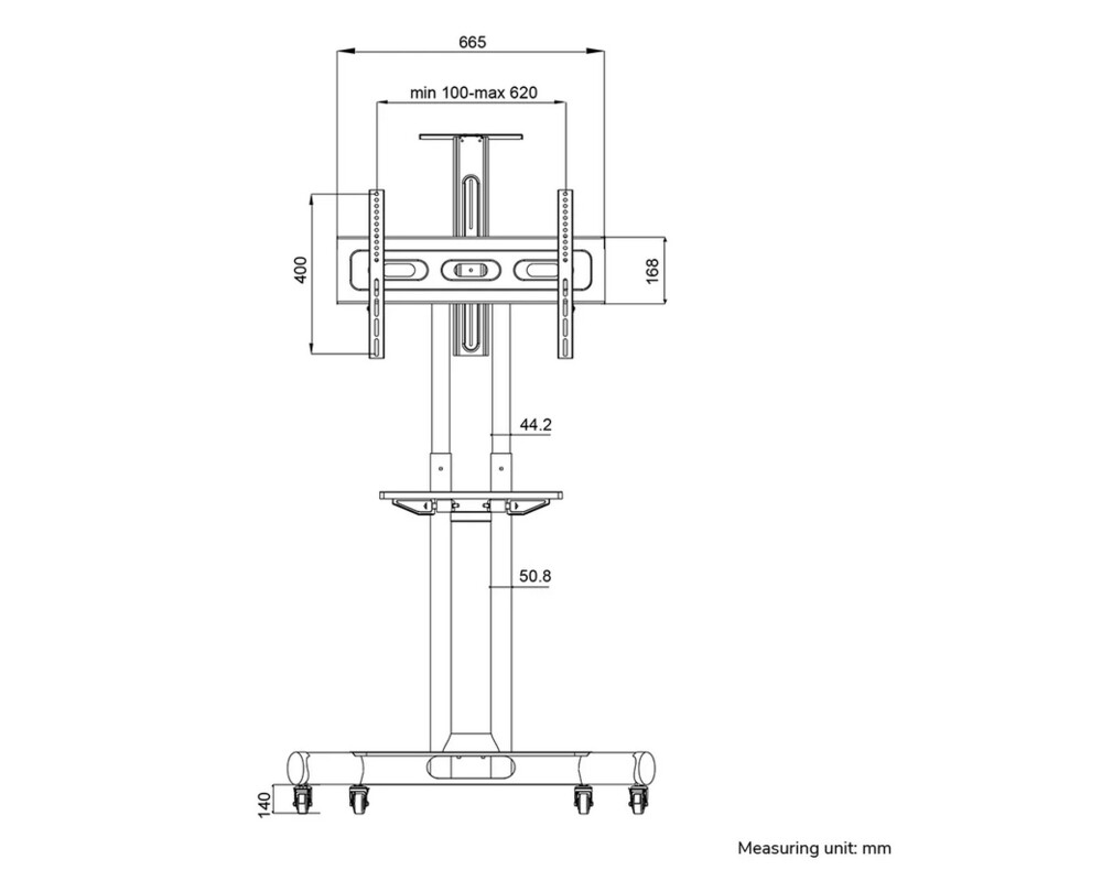 Стойка Neomounts Mobile Flat Screen Floor Stand (32-75") 5