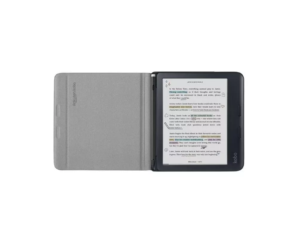 Калъф Kobo Libra Colour Notebook SleepCover Case Black 2