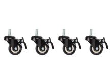  Lanberg castors x4 with thread and brake for wall mounting 19&quot; cabinets 761472 AK-1601-B на топ цена - PIC.bg