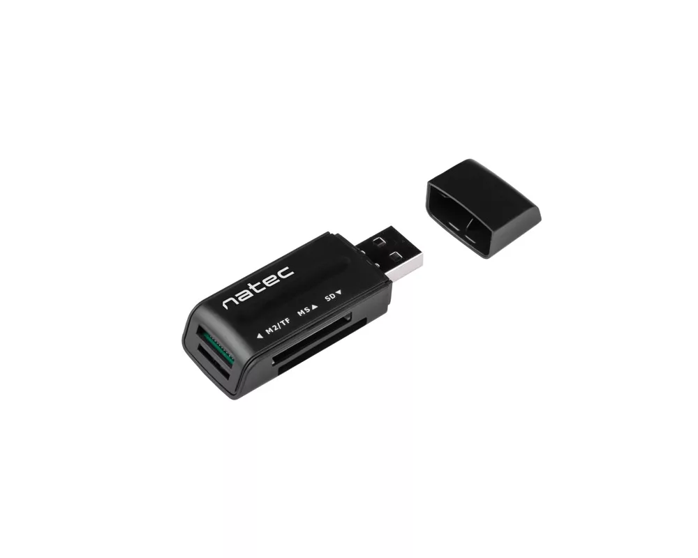 Четец за карти Natec Card Reader MINI ANT 3 SDHC MMC M2 MICRO SD USB 2.0 Black 4