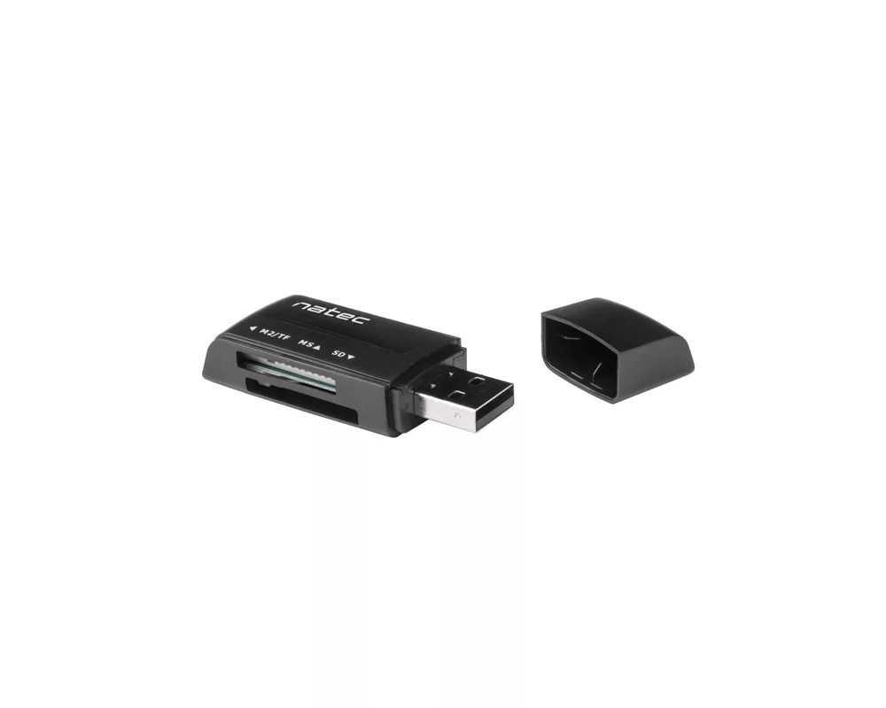 Четец за карти Natec Card Reader MINI ANT 3 SDHC MMC M2 MICRO SD USB 2.0 Black 3