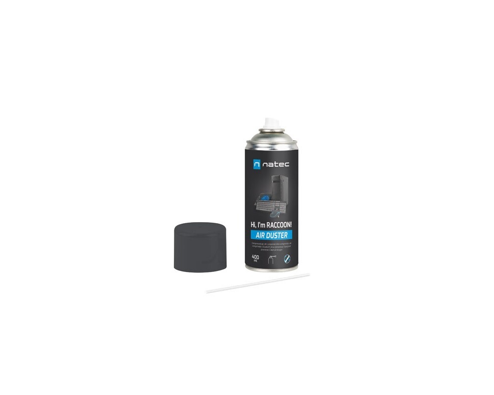 Почистващ продукт Natec Compressed Air Duster Raccoon 400 ml 2