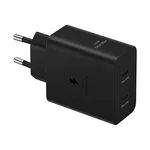 Зарядно Samsung Power Adapter Duo 2x USB-C 50W - black 2