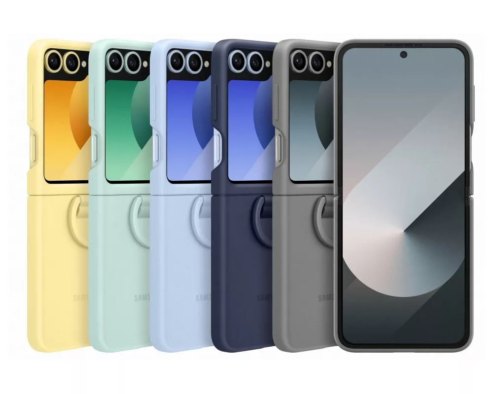 Калъф Samsung Yellow Silicone Case - For Samsung Galaxy Z Flip 6 7