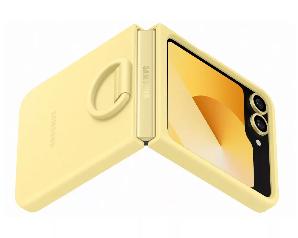 Калъф Samsung Yellow Silicone Case - For Samsung Galaxy Z Flip 6 5