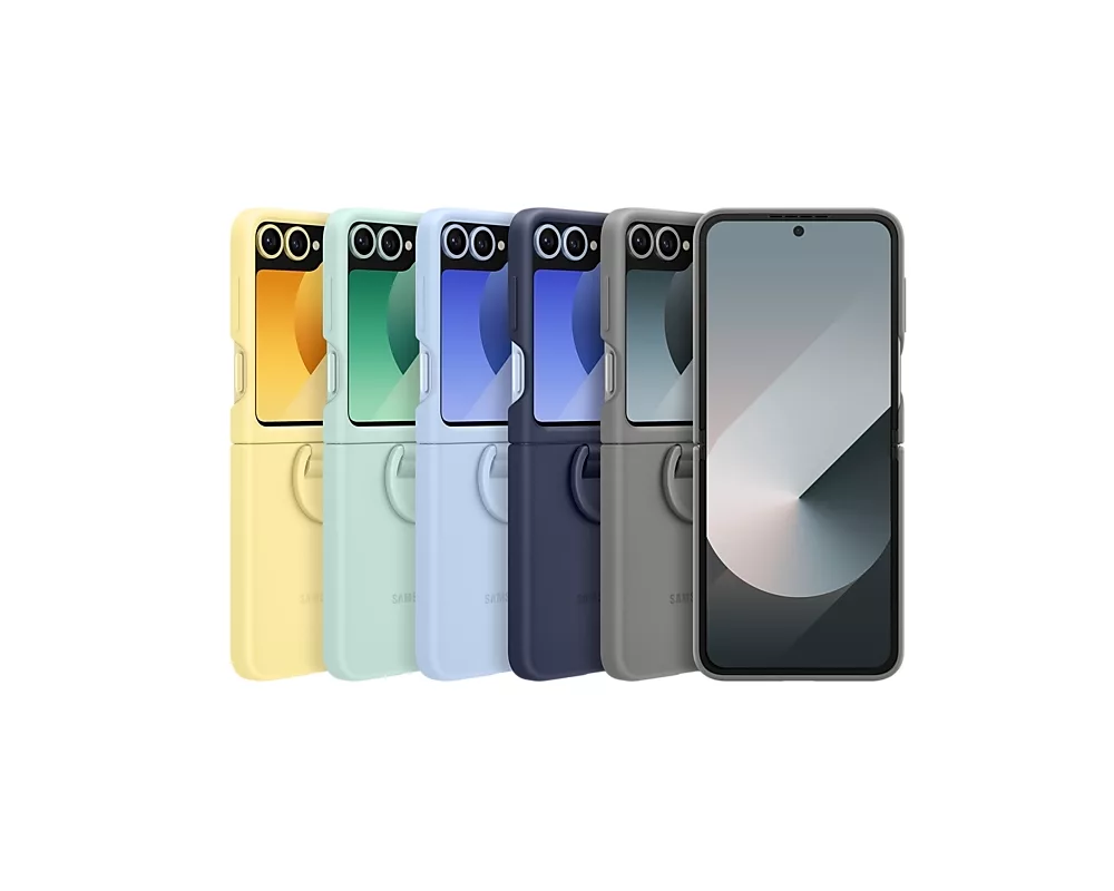 Калъф Samsung Galaxy Flip6 Silicone Case with Ring Blue 7