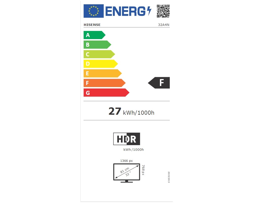 Телевизор Hisense 32" A4N 8