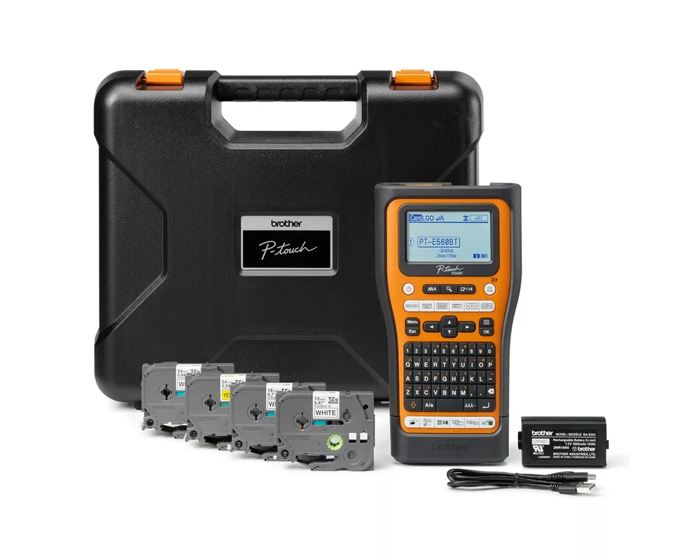 Етикетен принтер Brother PT-E560BTSP Handheld Industrial Labelling system 4