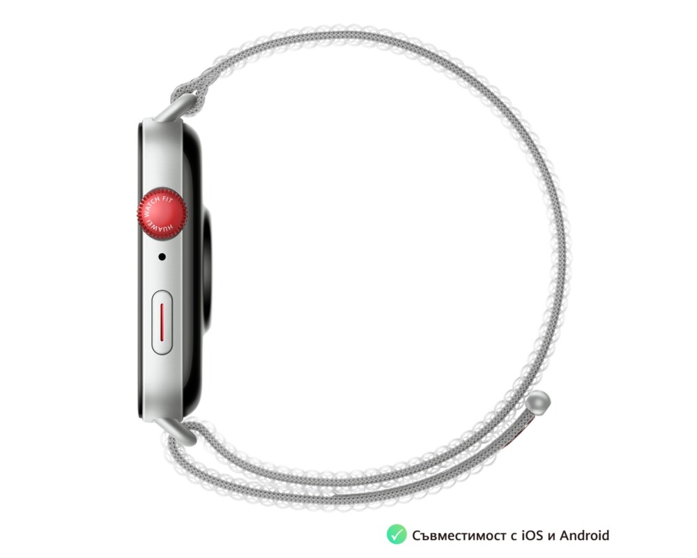 Smart часовник Huawei Watch Fit 3 Solo-B19T Grey Nylon 6