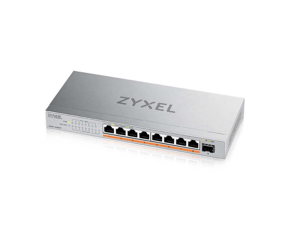Switch (Комутатор) Суич ZyXEL XMG-108HP  8 портов 2,5Gb + 1xSFP+, 100W PoE++, неуправляем 4
