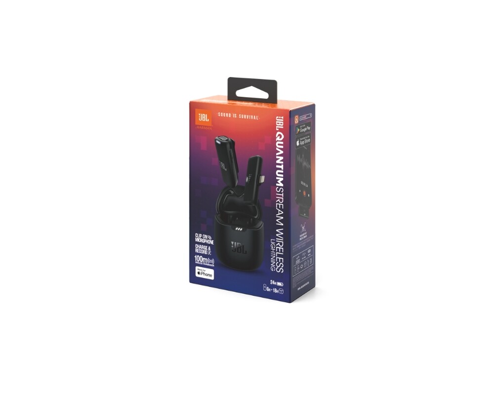 Микрофон JBL QUANTUM Stream Wireless Lightning - Wearable wireless streaming microphone for lighting connection 10
