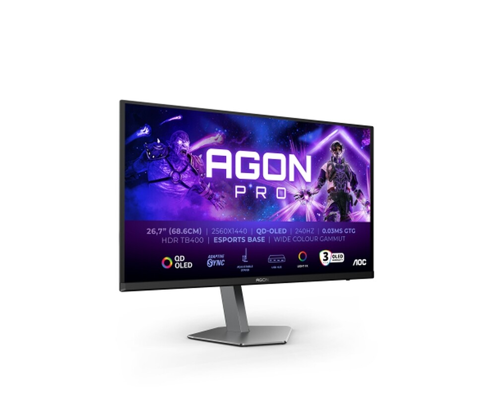 Монитор AOC AG276QZD2 27inch OLED 2560x1440 240Hz FreeSync HDMI Black 10