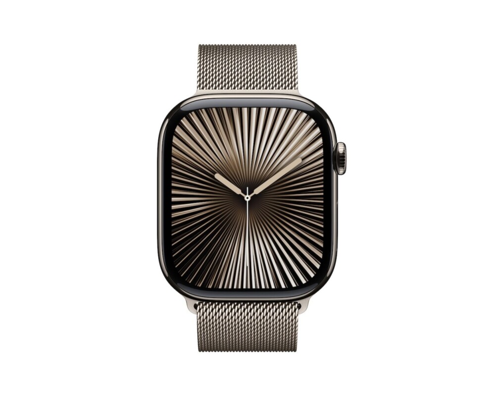 Smart часовник APPLE Watch S10 Cellular 46mm Natural Titanium Case with Natural Milanese Loop ML 2