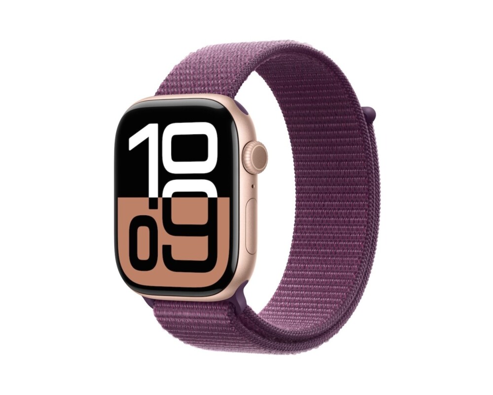 Smart часовник APPLE Watch S10 GPS 42mm Rose Gold Alu Case with Plum Sport Loop 3