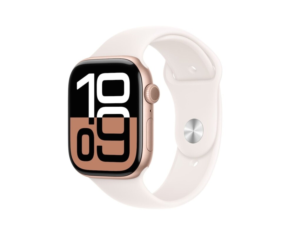 Smart часовник APPLE Watch S10 GPS 46mm Rose Gold Alu Case with Light Blush Sport Band SM 2