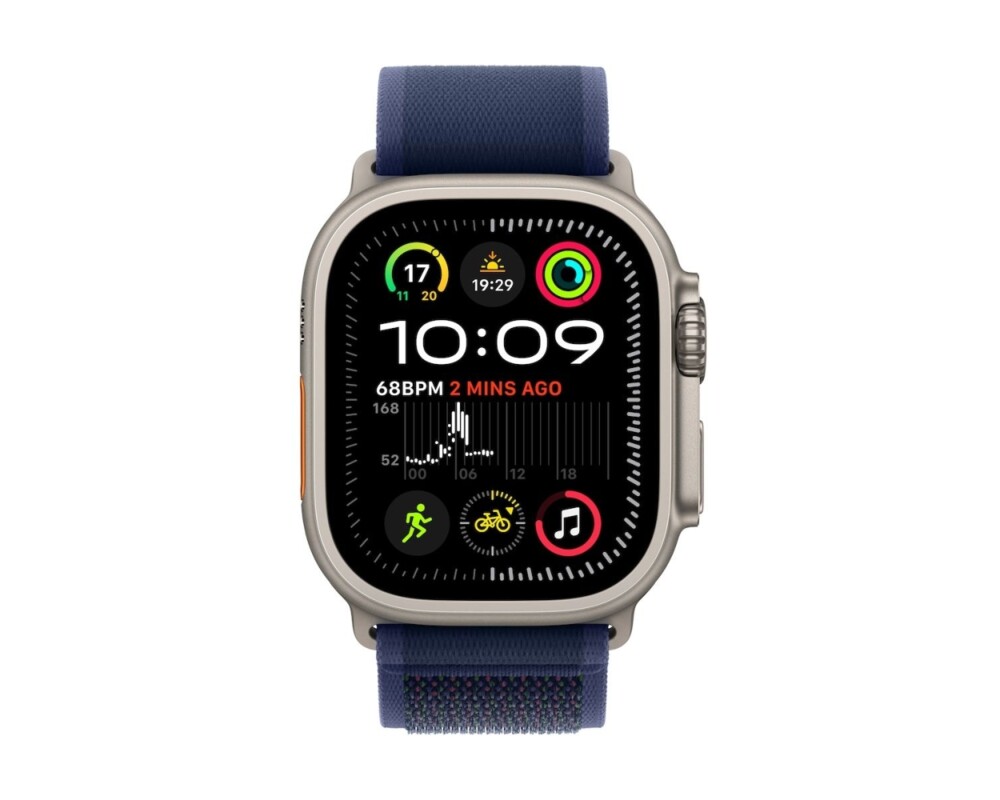 Smart часовник APPLE Watch Ultra2 v2 Cellular 49mm Natural Titanium Case with Blue Trail Loop SM 3
