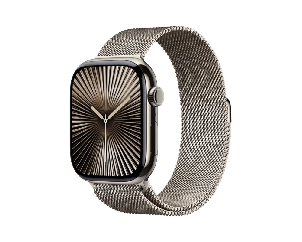 Smart часовник APPLE Watch S10 Cellular 42mm Natural Titanium Case with Natural Milanese Loop 3