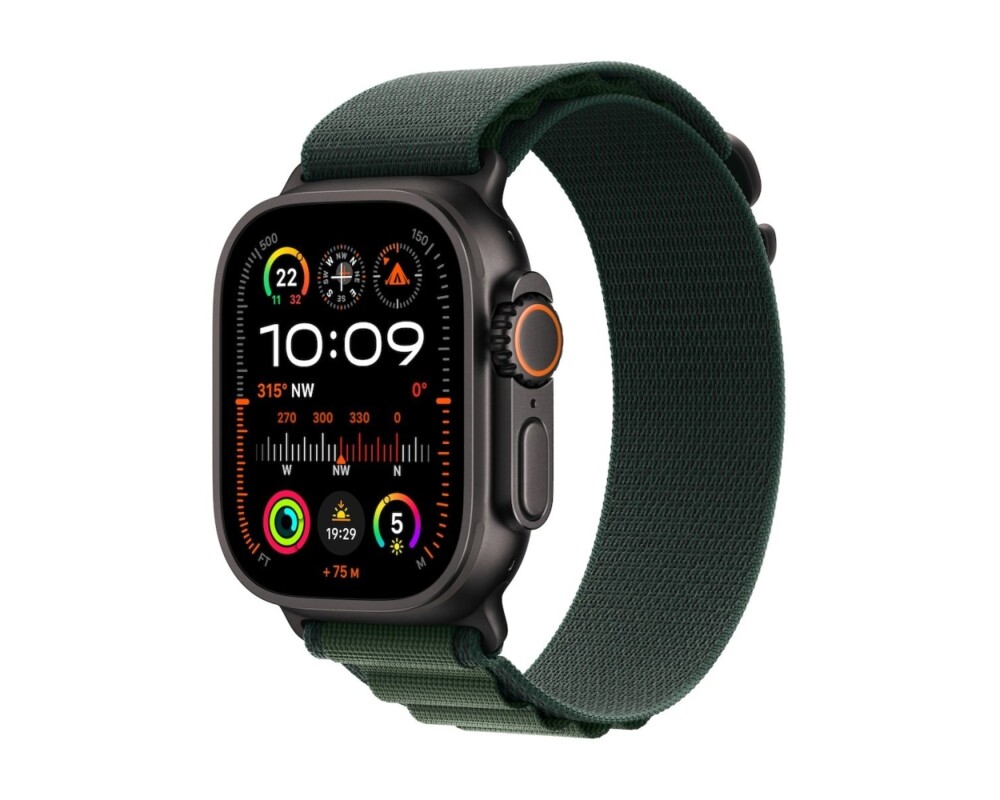 Smart часовник APPLE Watch Ultra2 v2 Cellular 49mm Black Titanium Case with Dark Green Alpine Loop L 4