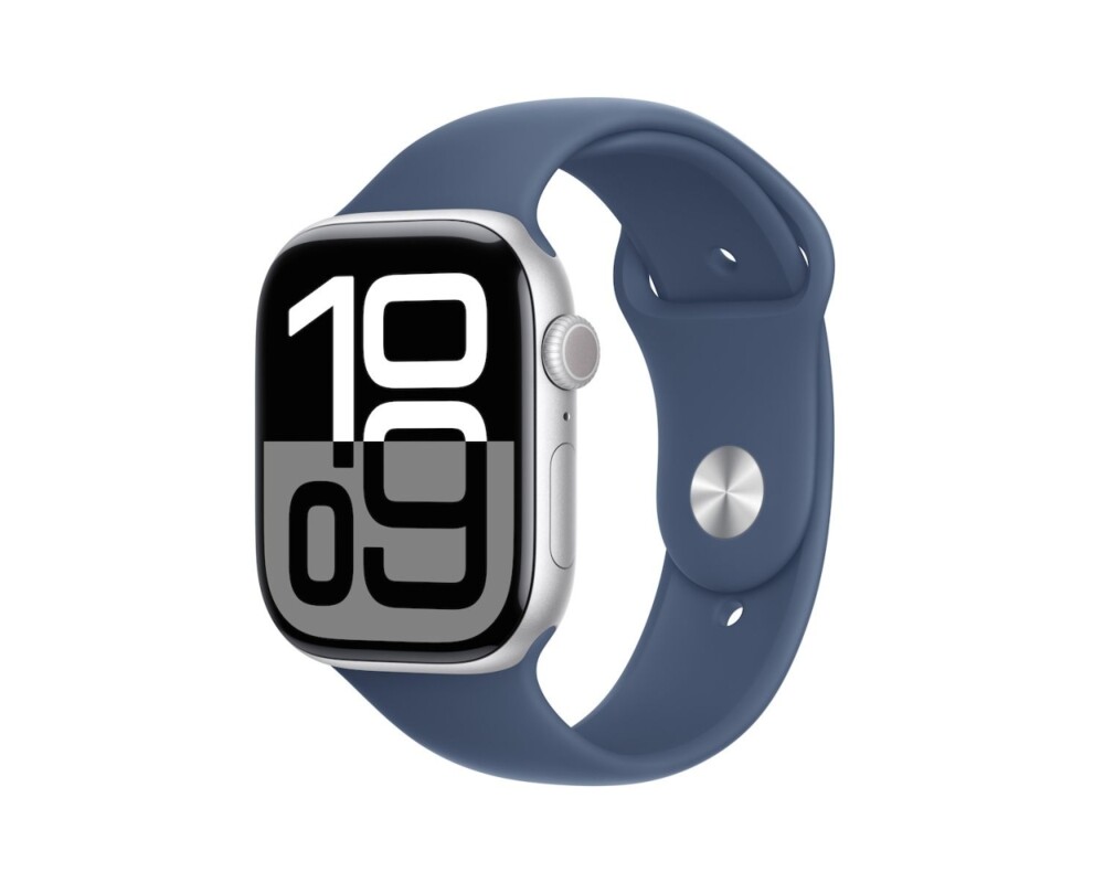 Smart часовник APPLE Watch S10 Cellular 46mm Silver Alu Case with Denim Sport Band ML 3