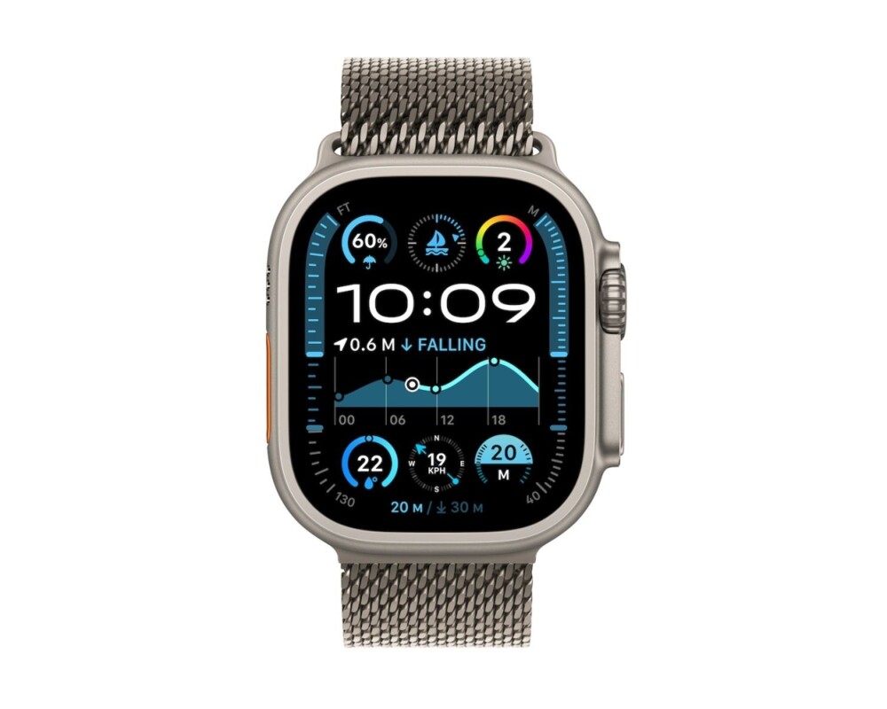 Smart часовник APPLE Watch Ultra2 v2 Cellular 49mm Natural Titanium Case with Natural Titanium Milanese Loop M 3